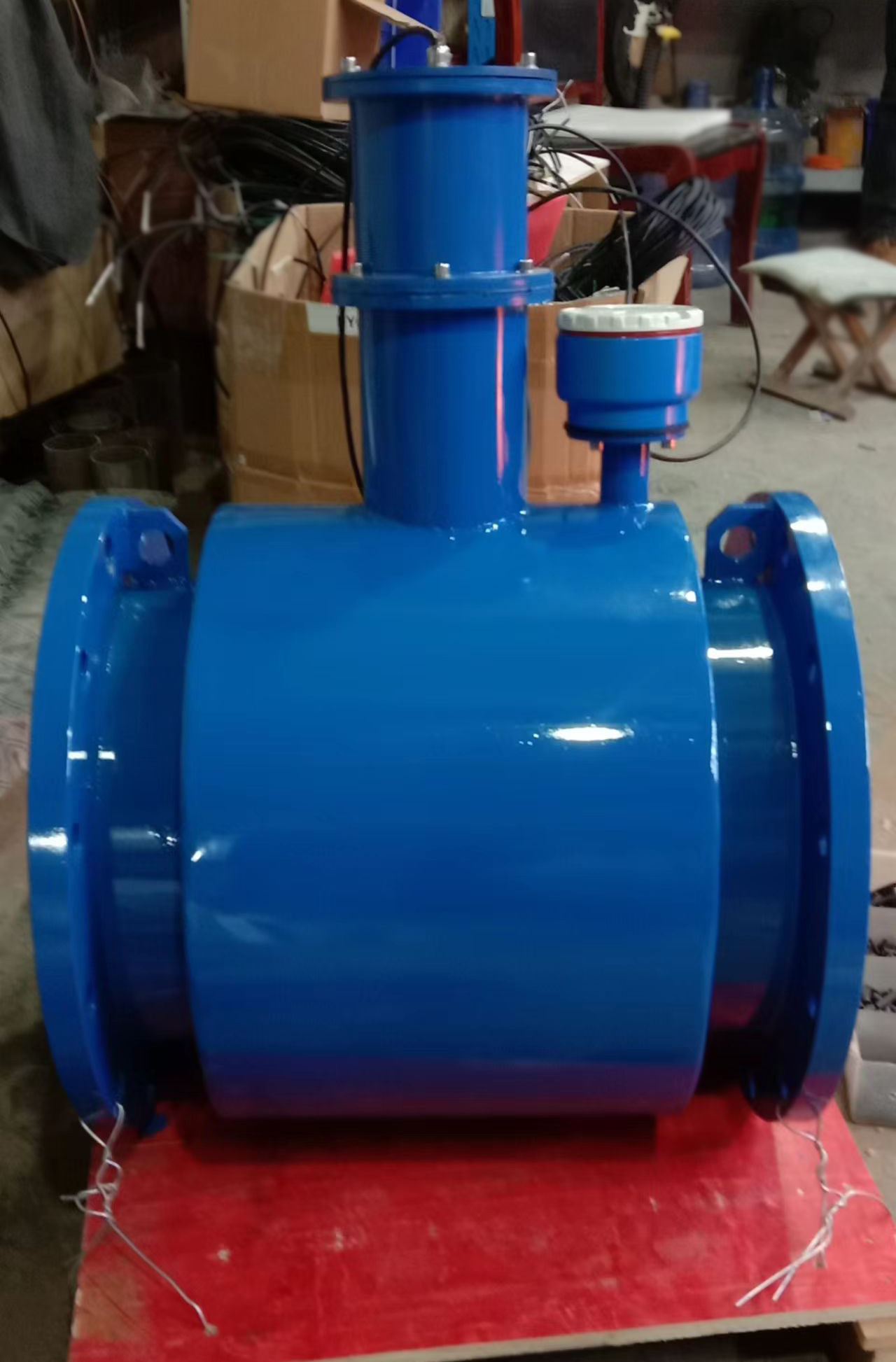 工業污水廢水管道不滿管理想的測量方案：非滿管電磁流量計